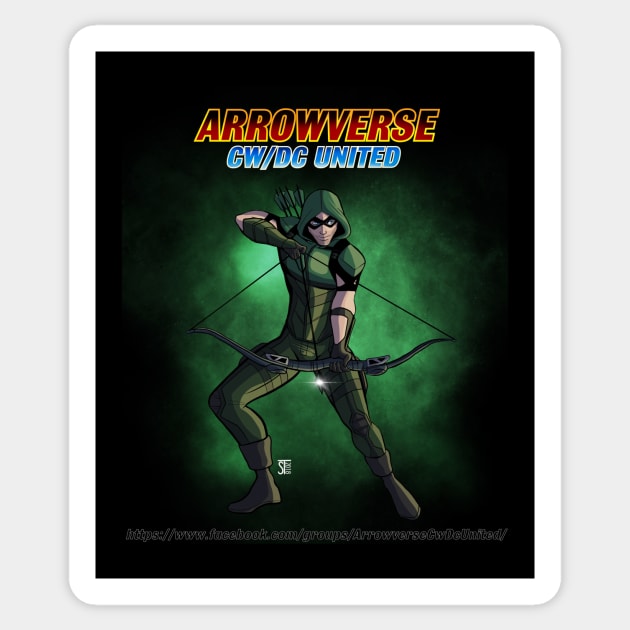 Green Arrow Sticker by AQUAFAN77